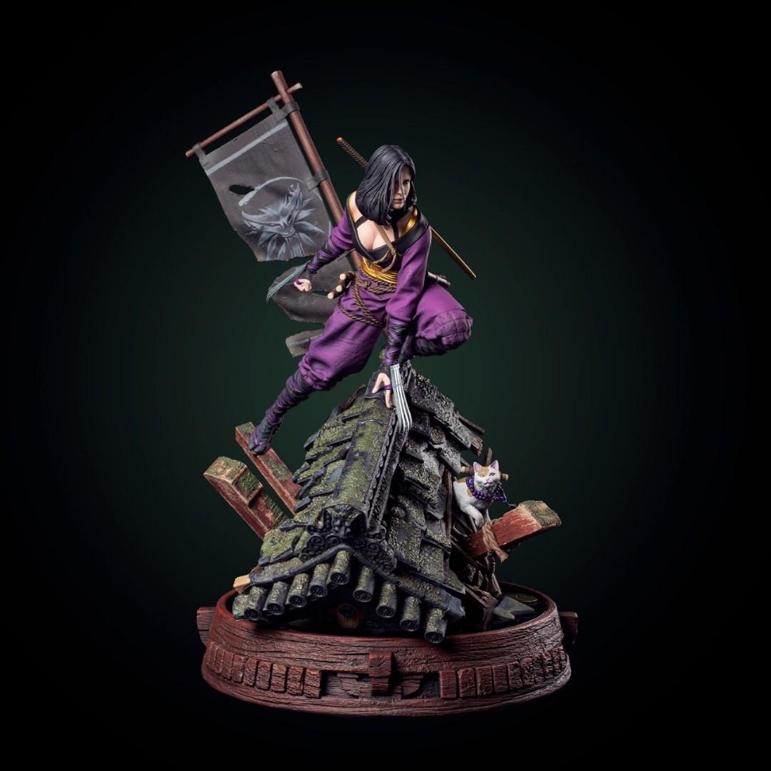 LF Ciri Kitsune/ Geralt Ronin/ Yennefer Kunoichi Figurines Statue by CD