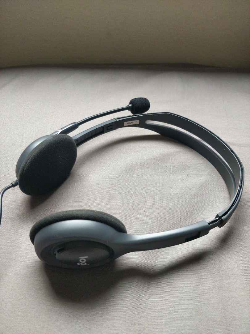 Logitech H111 headphones LONG CABLE with MIC, Audio, Headphones