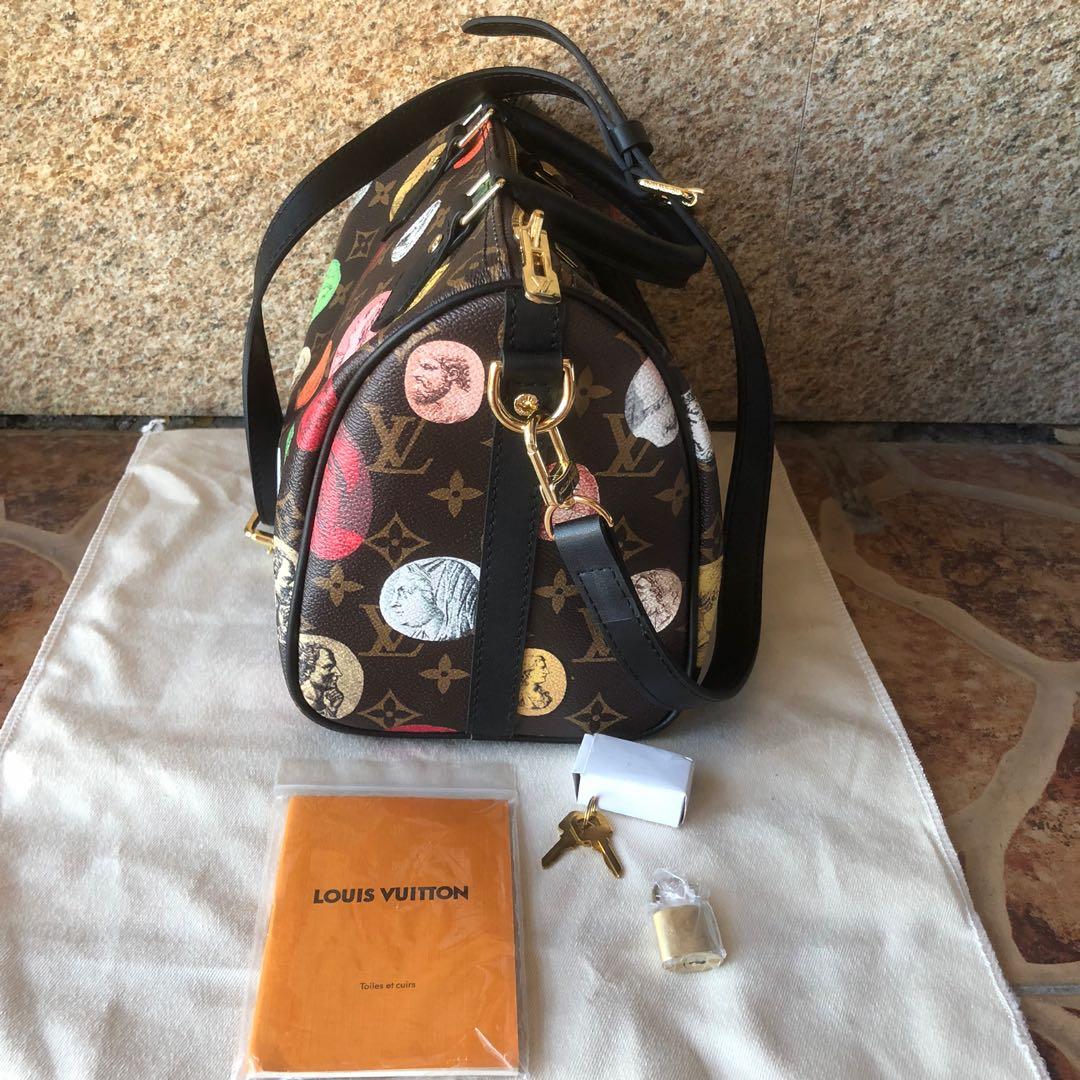 Louis Vuitton Speedy 25 dou Fornasetti, Luxury, Bags & Wallets on Carousell