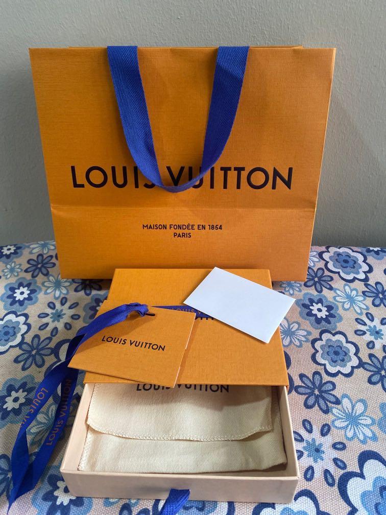 Louis Vuitton Lv Paper Bag, Wallet Box, Wallet Dust Bag And Gift Card,  Luxury, Accessories On Carousell