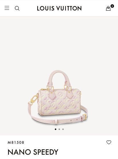 NEW 100% authentic LOUIS VUITTON Nano Speedy Pink Limited Edition