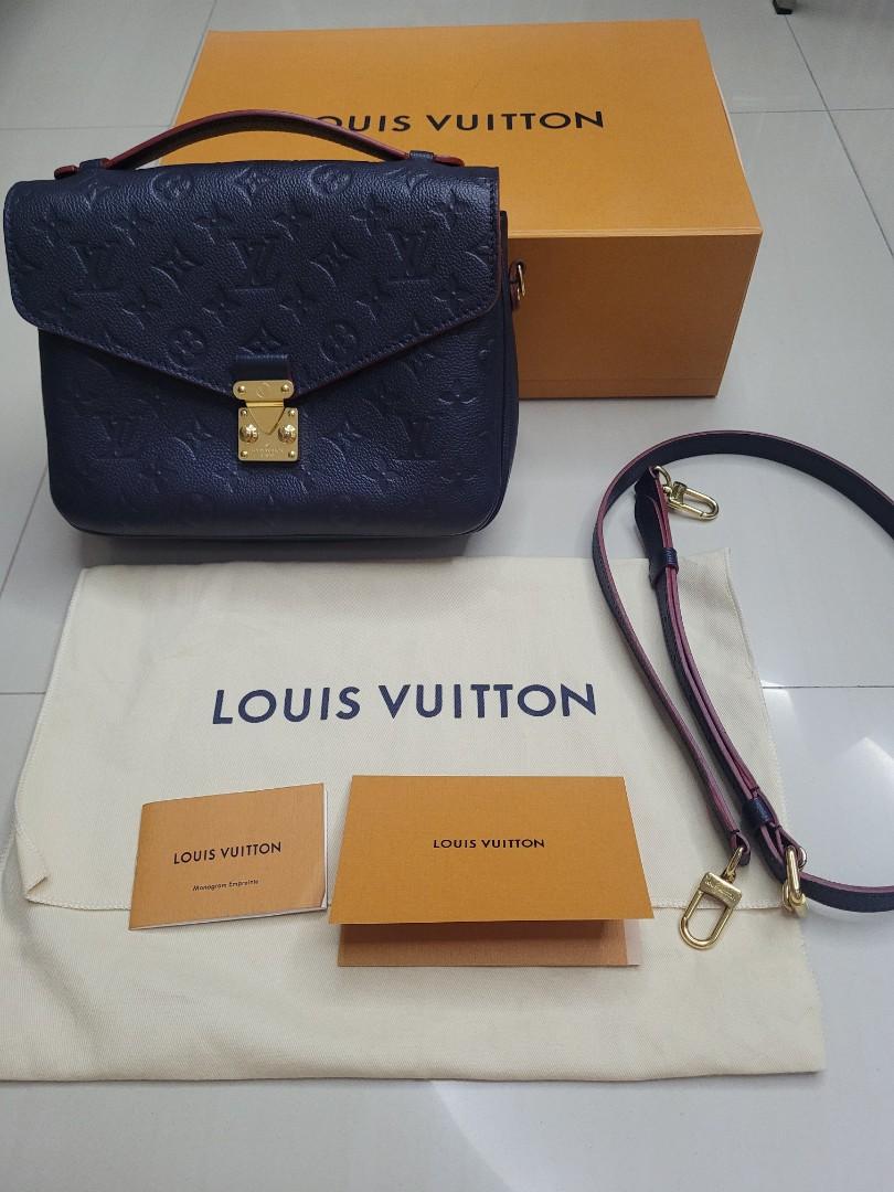 Louis Vuitton Pochette Métis in Blue, Women's Fashion, Bags & Wallets,  Cross-body Bags on Carousell