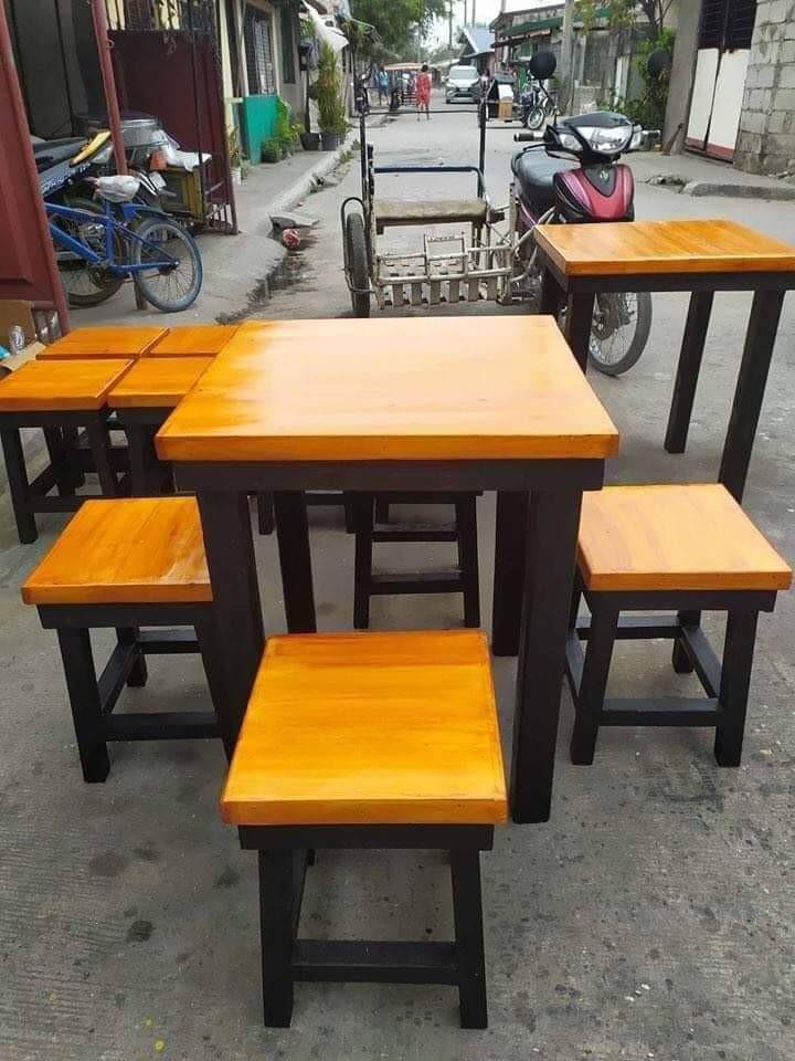 Made to order restaurant table and chairs (Category: Tables & Sets) located in Rosario. Submitted by newdragon_889be6 (Listing ID 1167396468, Image 3). Description: DIRECT PAGAWAAN SA MURANG HALAGA! 🚨 OPEN FOR BULK ORDERS TO AVAIL DISCOUNTS LOCATION: San Fernando, Pampanga Are you Looking for TABLES and CHAIRS for opening businesess like food court, canteens, milktea shop, coffee shop, and etc. Made to Order: ✓ Dining Table and Stools/Chairs Set