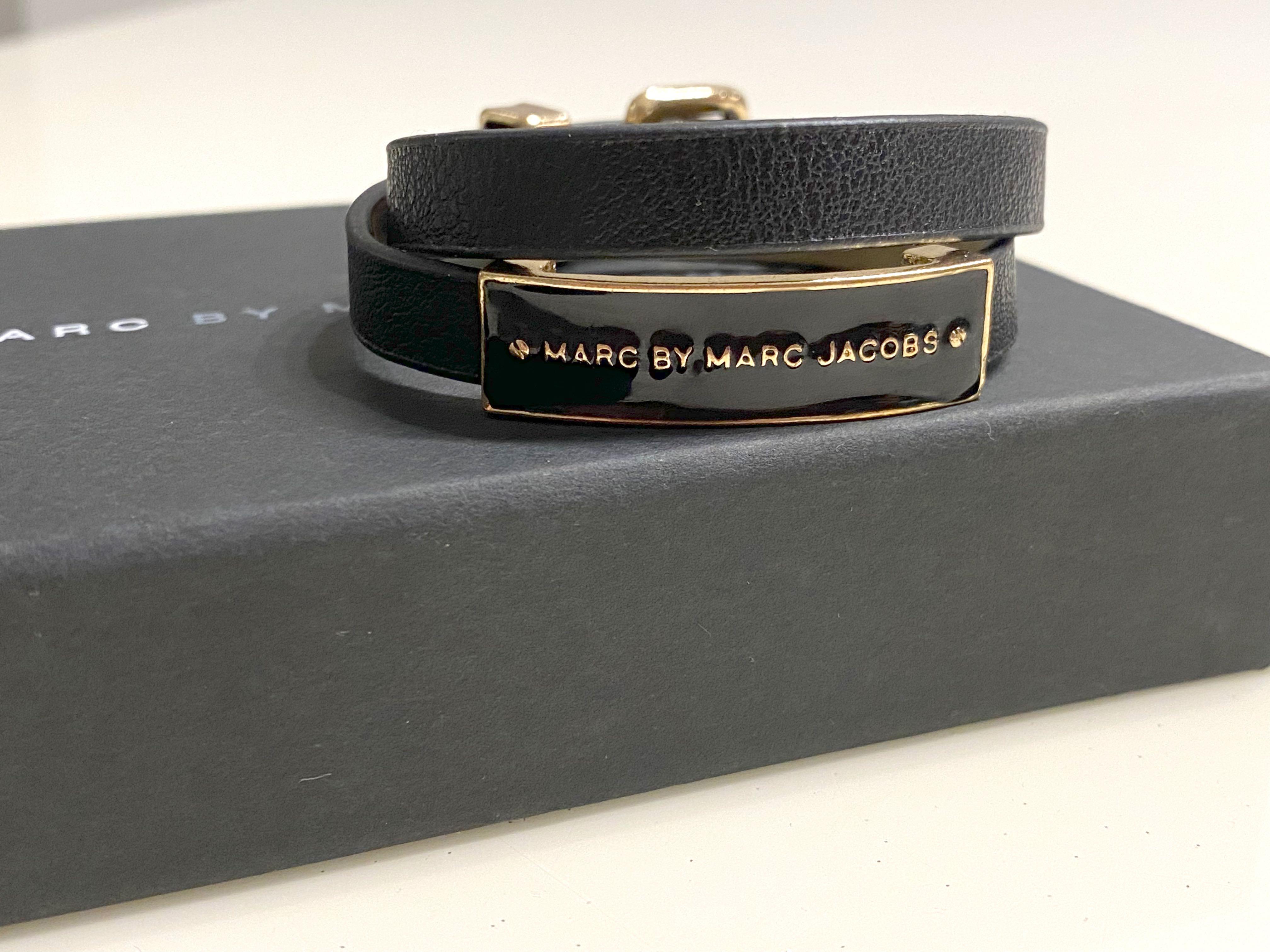 Marc jacobs leather bracelet sales