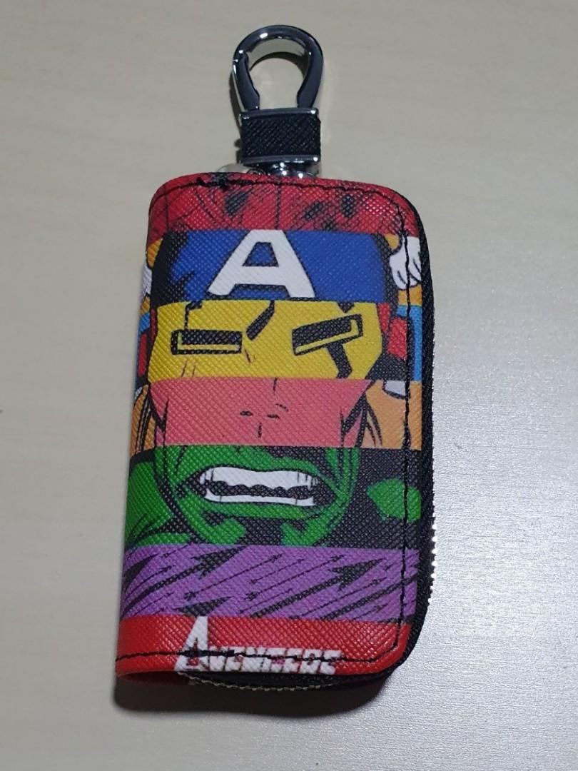 Marvel | Car Key Pouch Holder (Avengers & Captain America), Men's ...
