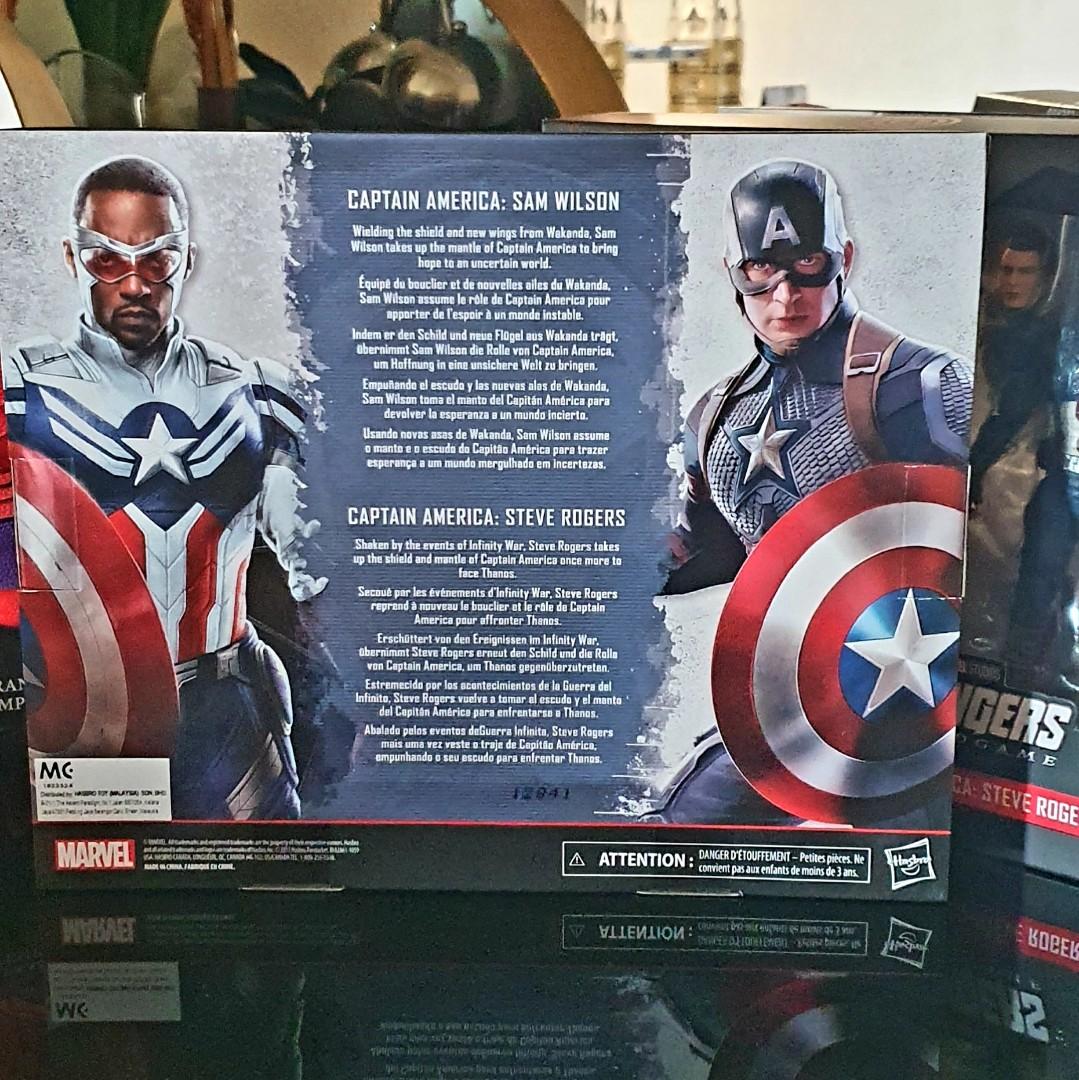 Marvel Legends Captain America Sam Wilson of The Falcon and Winter Soldiers  and Steve Rogers of Avenges 6inch Action toy figure, Hobbies & Toys, Toys &  Games on Carousell