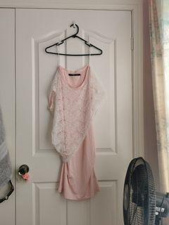Moving out sale! Pink dress with Lace