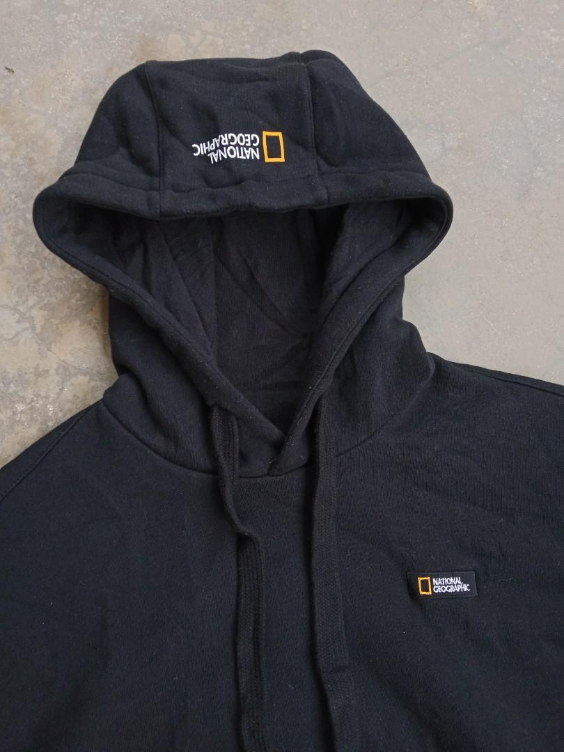 National Geographic Hoodie, Fesyen Pria, Pakaian , Atasan di Carousell