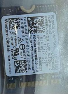 NVME PCIE SSD 512gb