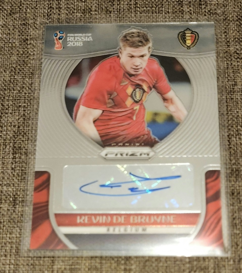 Panini Soccer Kevin De Bruyne Auto, Hobbies & Toys, Toys & Games 