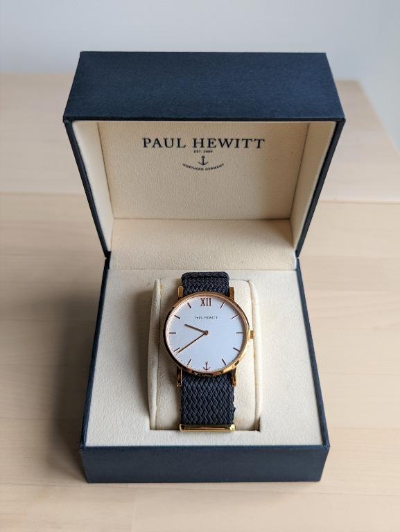 Paul Hewitt Sailor Line Rose Gold with Navy Blue Strap Luxury