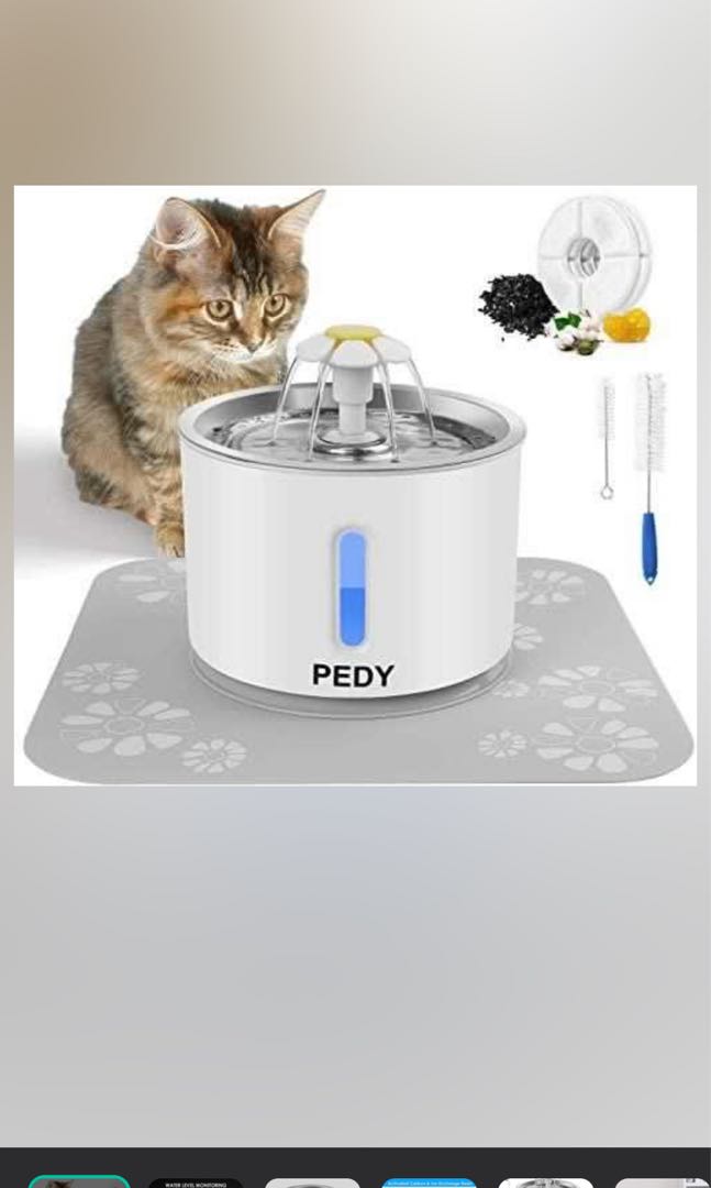 Pedy 2.4l Pet Drinking Fountain, Pet Fountain, Pet Water Fountain
