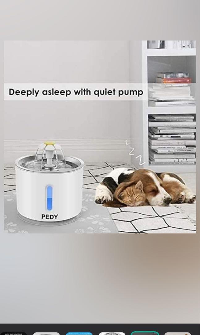 Pedy 2.4l Pet Drinking Fountain, Pet Fountain, Pet Water Fountain