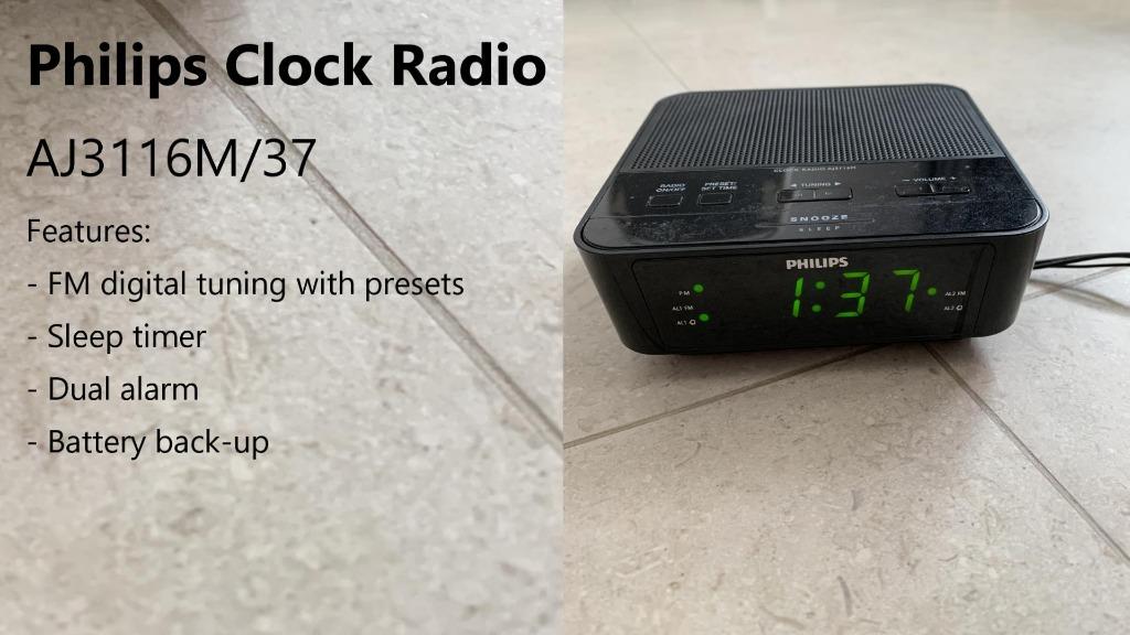 Philips Clock Radio (AJ3116M/37), Audio, Other Audio Equipment on Carousell