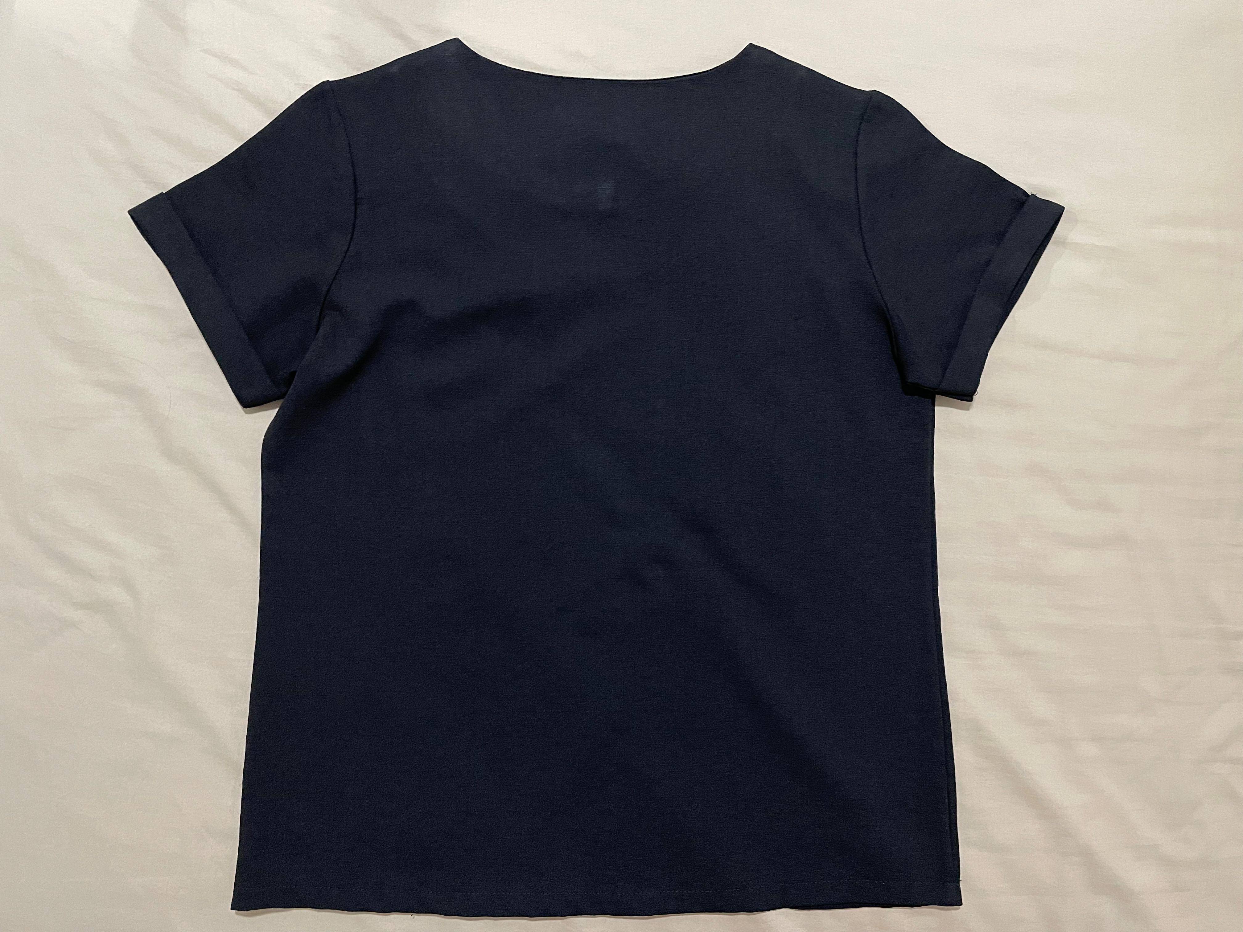 Plain black top, Women's Fashion, Tops, Blouses on Carousell