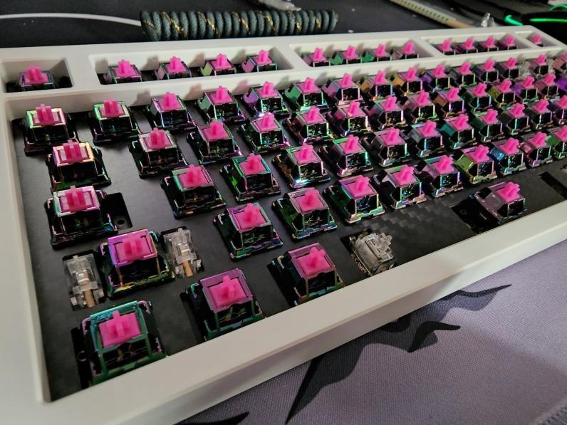 Primus 75% Mechanical Keyboard (E-White top, bottom, SS weight ...