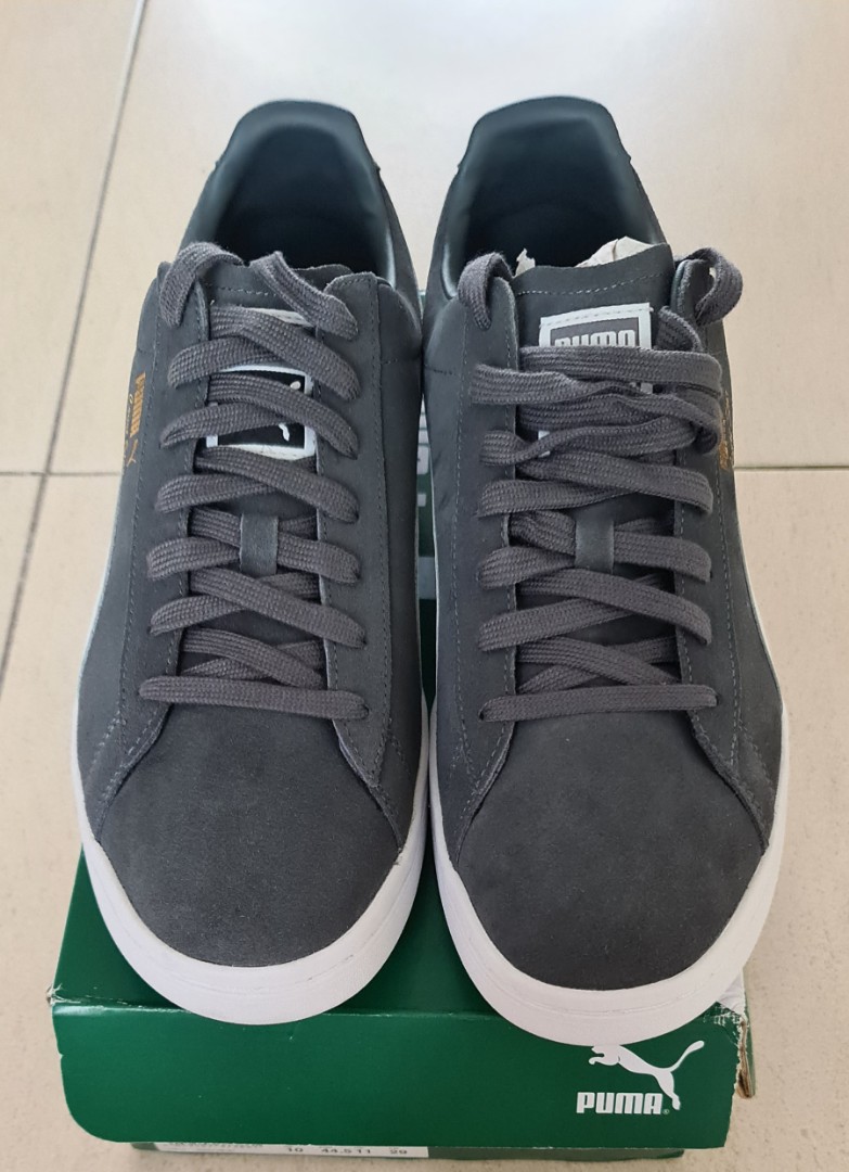 Puma suede deals black and grey