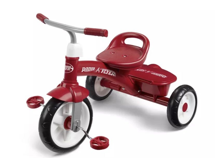 red radio flyer tricycle, large 