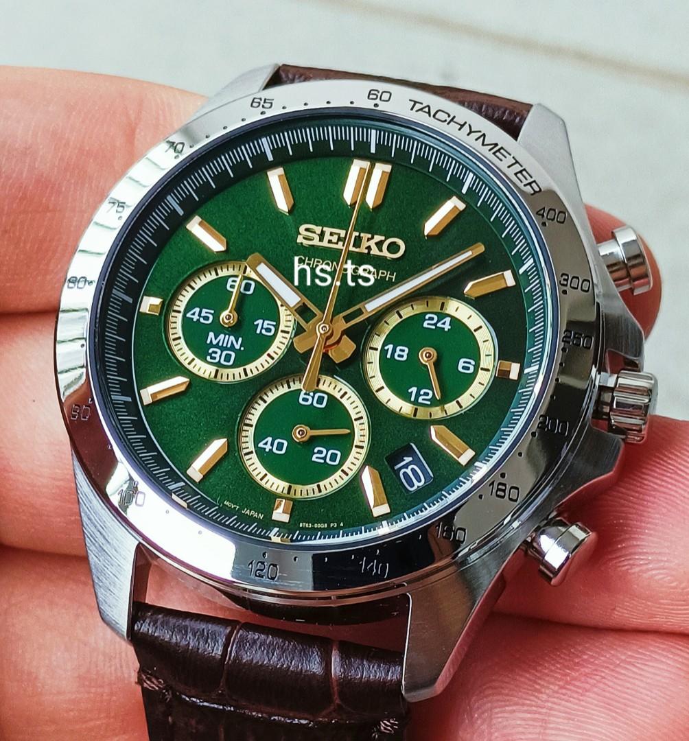 🔥Rare JDM! Seiko Spirit Daytona Green Gold Quartz Chronograph Sports Watch  SBTR019, Men's Fashion, Watches & Accessories, Watches on Carousell