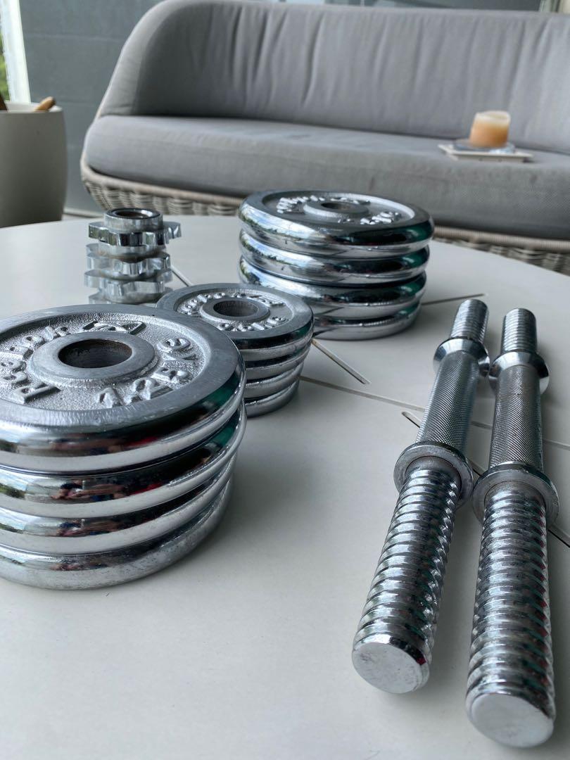 Reebok chrome 2024 dumbbell set