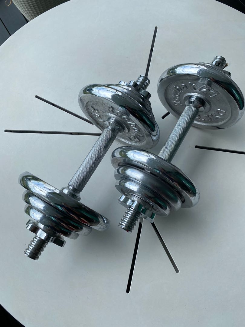 Reebok shop chrome dumbbells