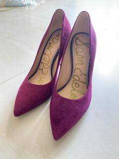 Sam Edelman 經典綢緞高跟鞋 紫紅色629757748787231114