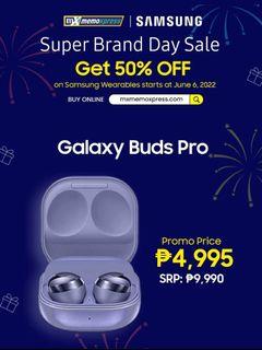SAMSUNG BRAND DAY SALE (50% OFF ON GALAXY BUDS 2, PRO AND LIVE)
