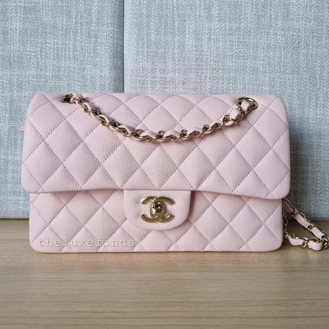 🦄💖Chanel 22S Light Pink Small Classic Flap (Caviar, LGHW) (Non-nego),  Luxury, Bags & Wallets on Carousell