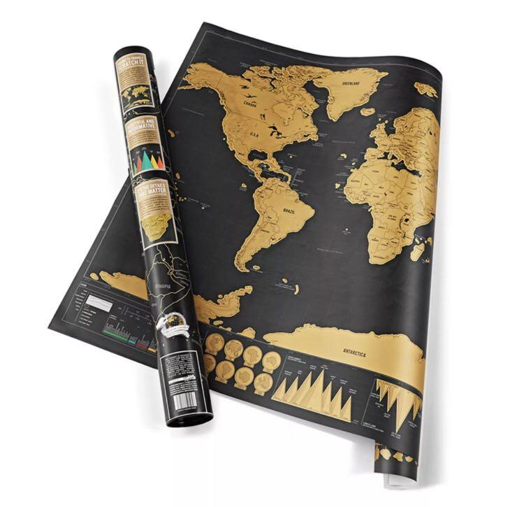 Scratchable Map (Category: Travel Essentials & Accessories) located in Petaling Jaya. Submitted by biliibalaa (Listing ID 1167327822, Image 1). Description: .