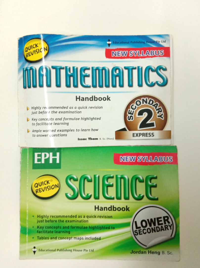 Secondary 2 Express Mathematics Science Lower Secondary Handbook Quick ...