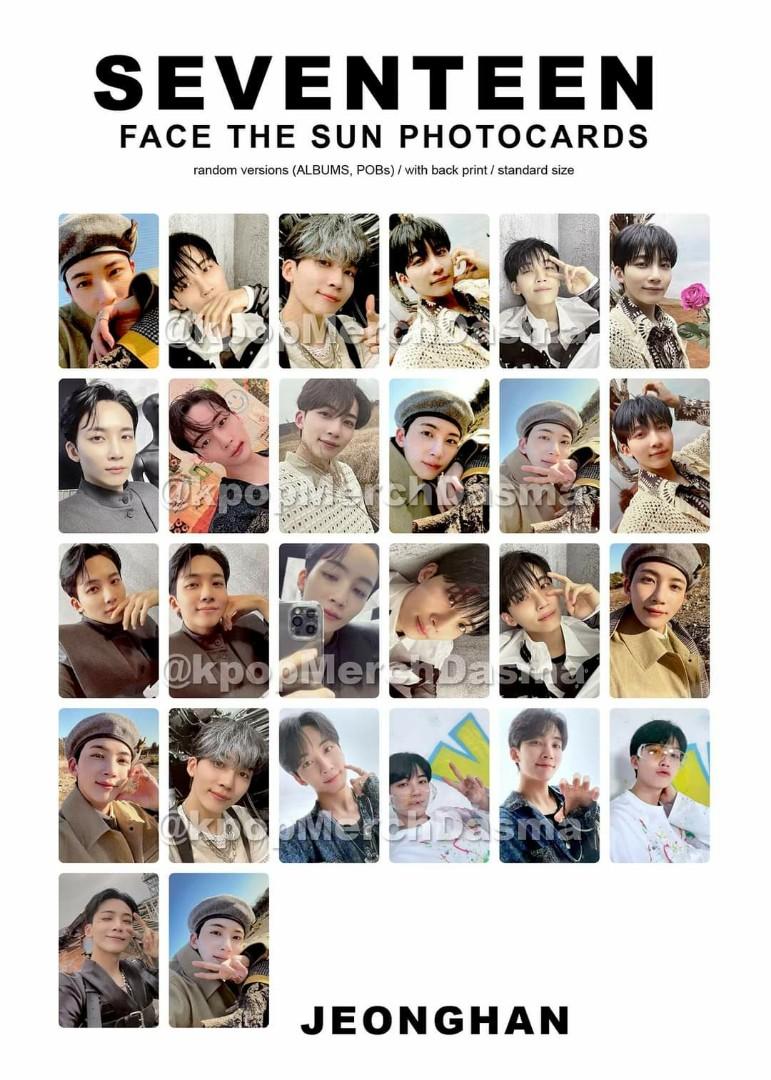 SEVENTEEN Face the Sun SHOPEE トレカ 13枚 SEVENTEEN 4th Album Face the Sun Official Photocard Carat Version
