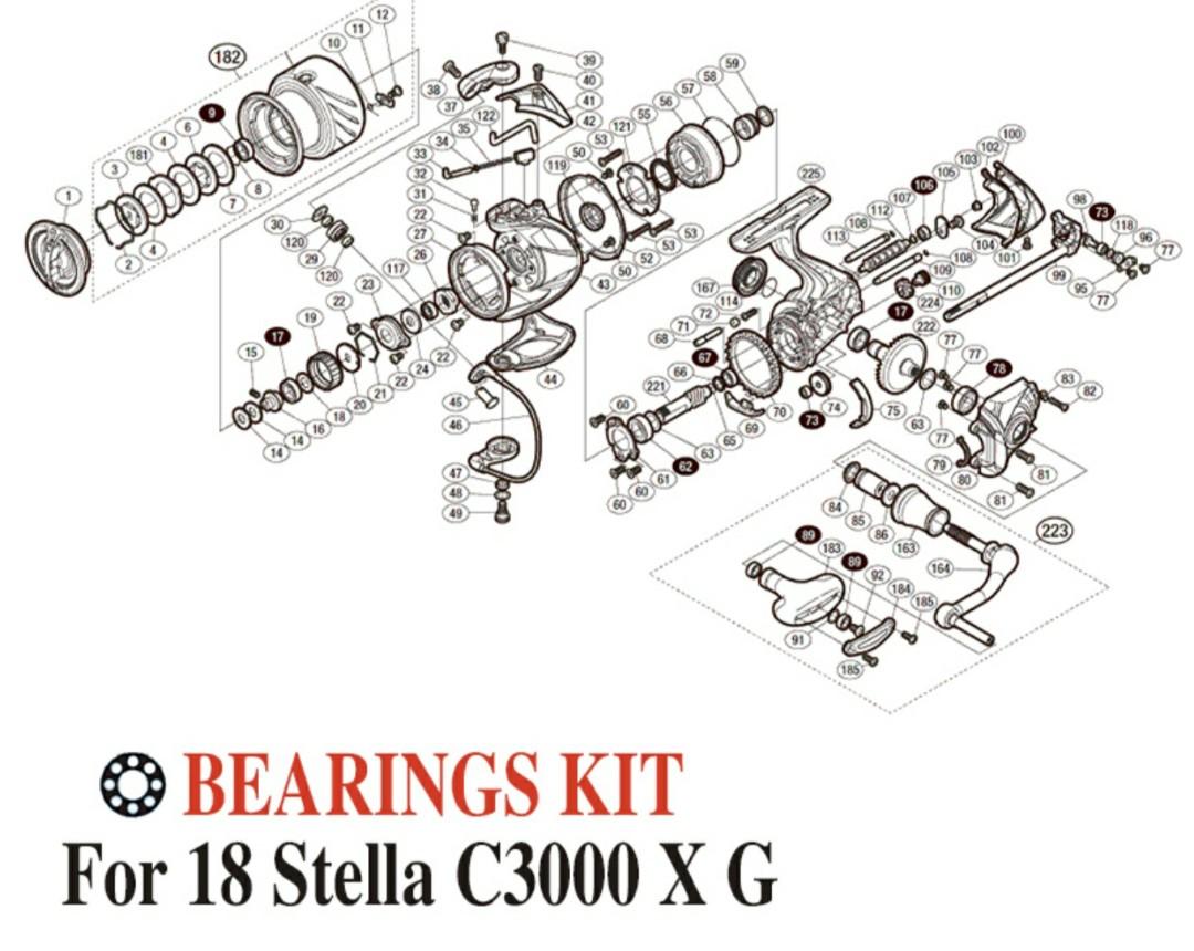 Shimano fishing replace reel part order, Sports Equipment, Fishing on