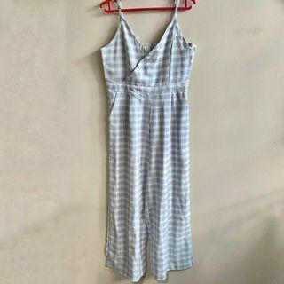 sleeveless gingham jumpsuit (tags: ulzzang harajuku stylenanda tumblr minimalist checkered)
