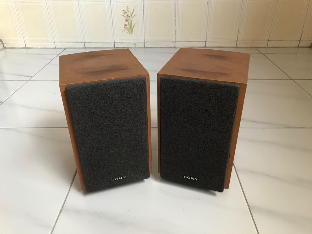 Sony Wooden Speakers