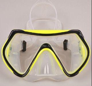 Swimming Diving Goggles Tempered Glass Anti-fog Adult Goggles Mask