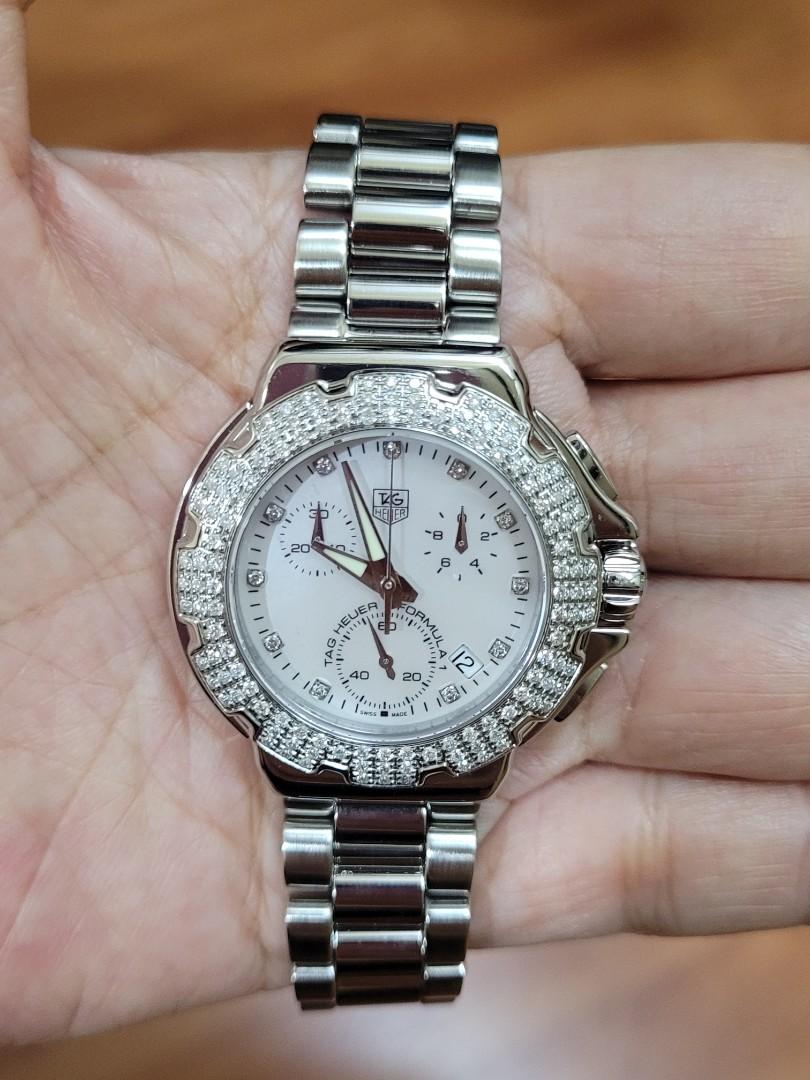 Tag Heuer F1 Ladies Pearl Chrono Diamond Luxury Watches on Carousell