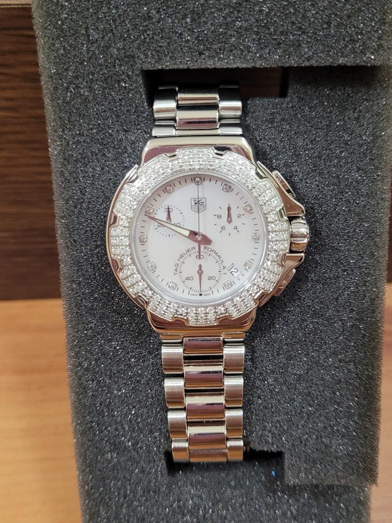 Tag Heuer F1 Ladies Pearl Chrono Diamond Luxury Watches on Carousell