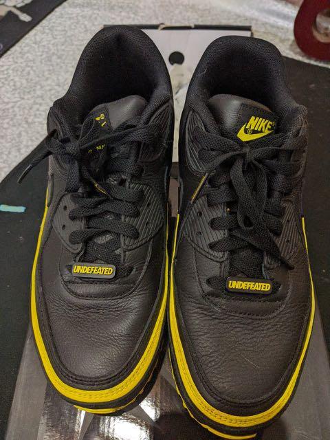 Air max 90 undefeated black optic yellow sales