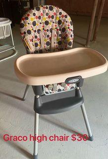 Used baby furniture and toys