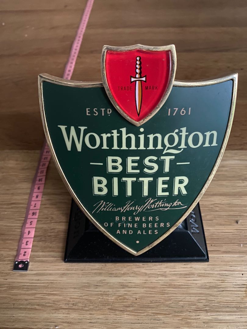 Vintage beer signage worthington best bitter, Hobbies & Toys