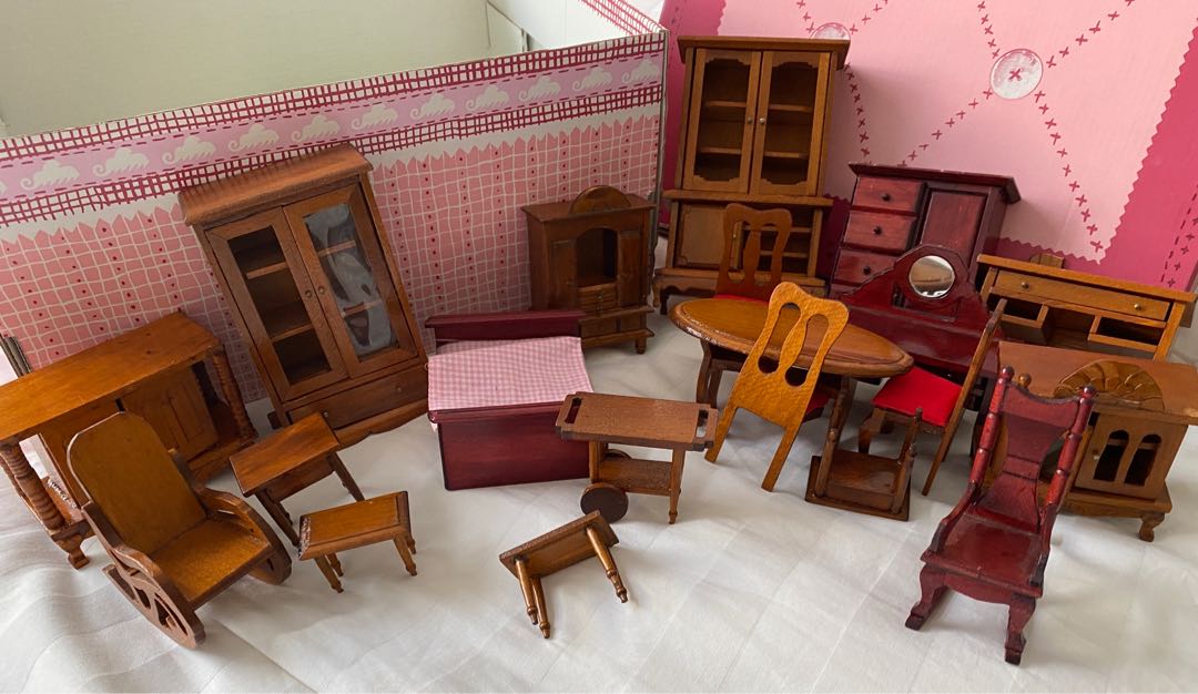 Vintage dollhouse top furniture for sale
