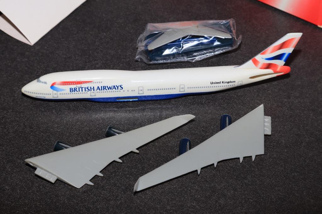 Wooster 英國航空珍寶客機British Airways Boeing 747-400 Plastic