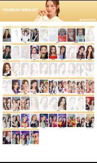 wtb lf wjsn yeoreum photocards
