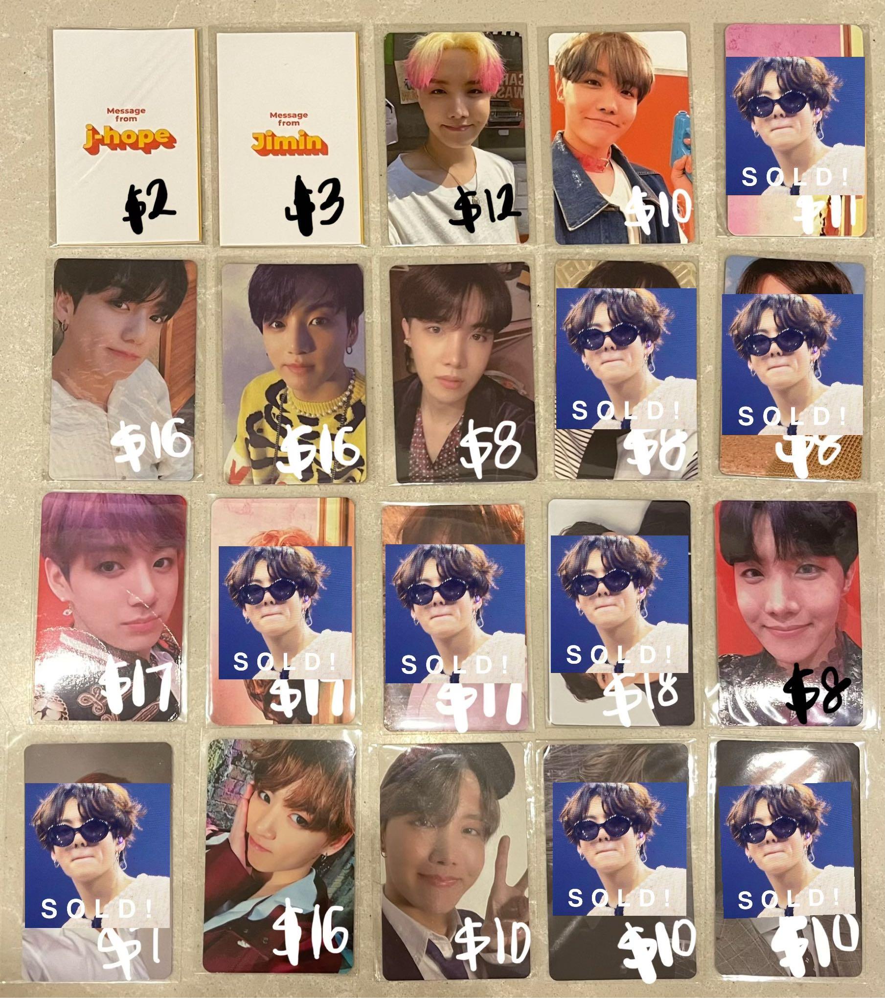wts bts pcs (jungkook jhope jimin) — butter, love yourself tear, answer,  mots 7, persona, her), Hobbies  Toys, Memorabilia  Collectibles, K-Wave  on Carousell