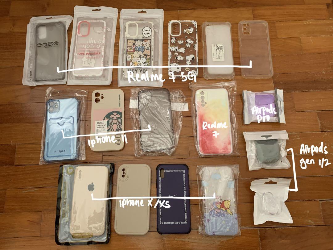 WTS IPHONE AIRPODS REALME PHONE CASE CLEARANCE AIRPODS CASE