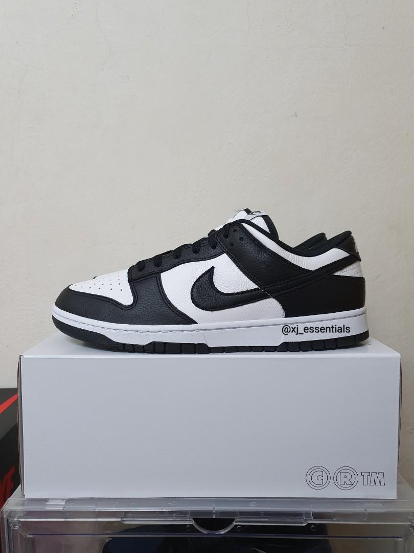 Nike dunks low black tumbled leather discount