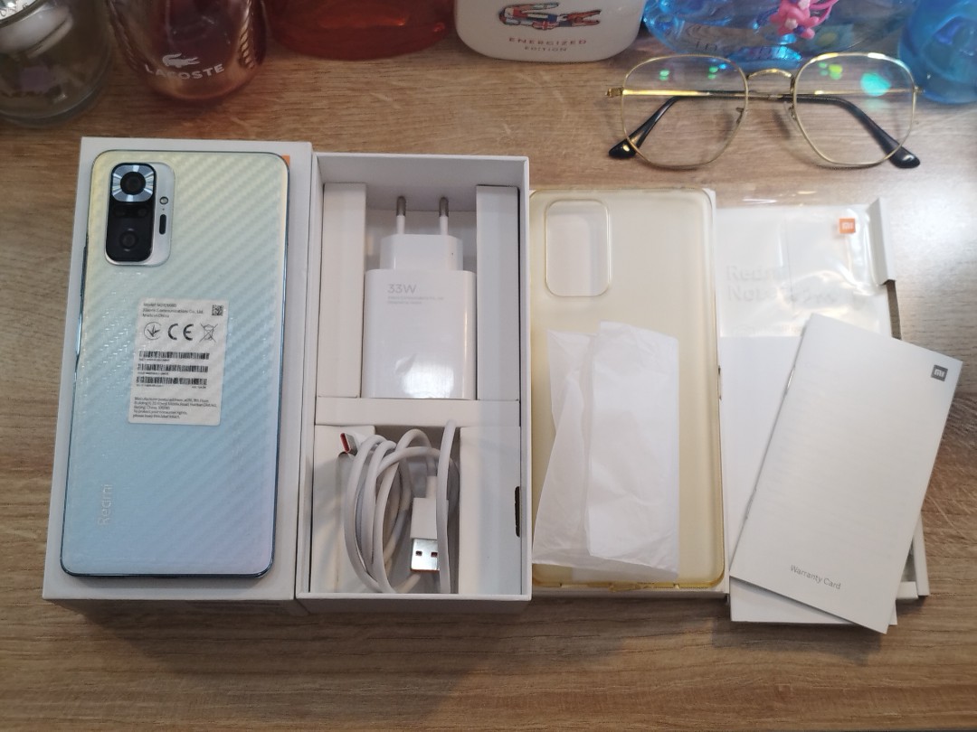 Xiaomi Redmi Note 10 Pro Glacier Blue Complete Original Package