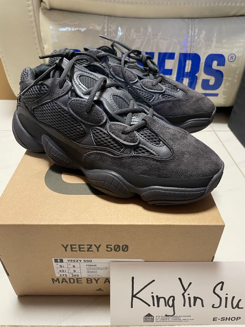 yeezy 500 black size 9