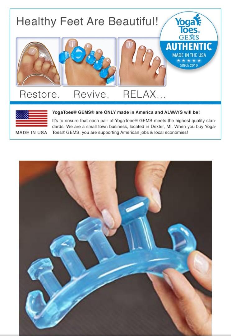 YogaToes® GEMS® Gel Toe Stretcher & Toe Separator, Beauty & Personal Care,  Foot Care on Carousell