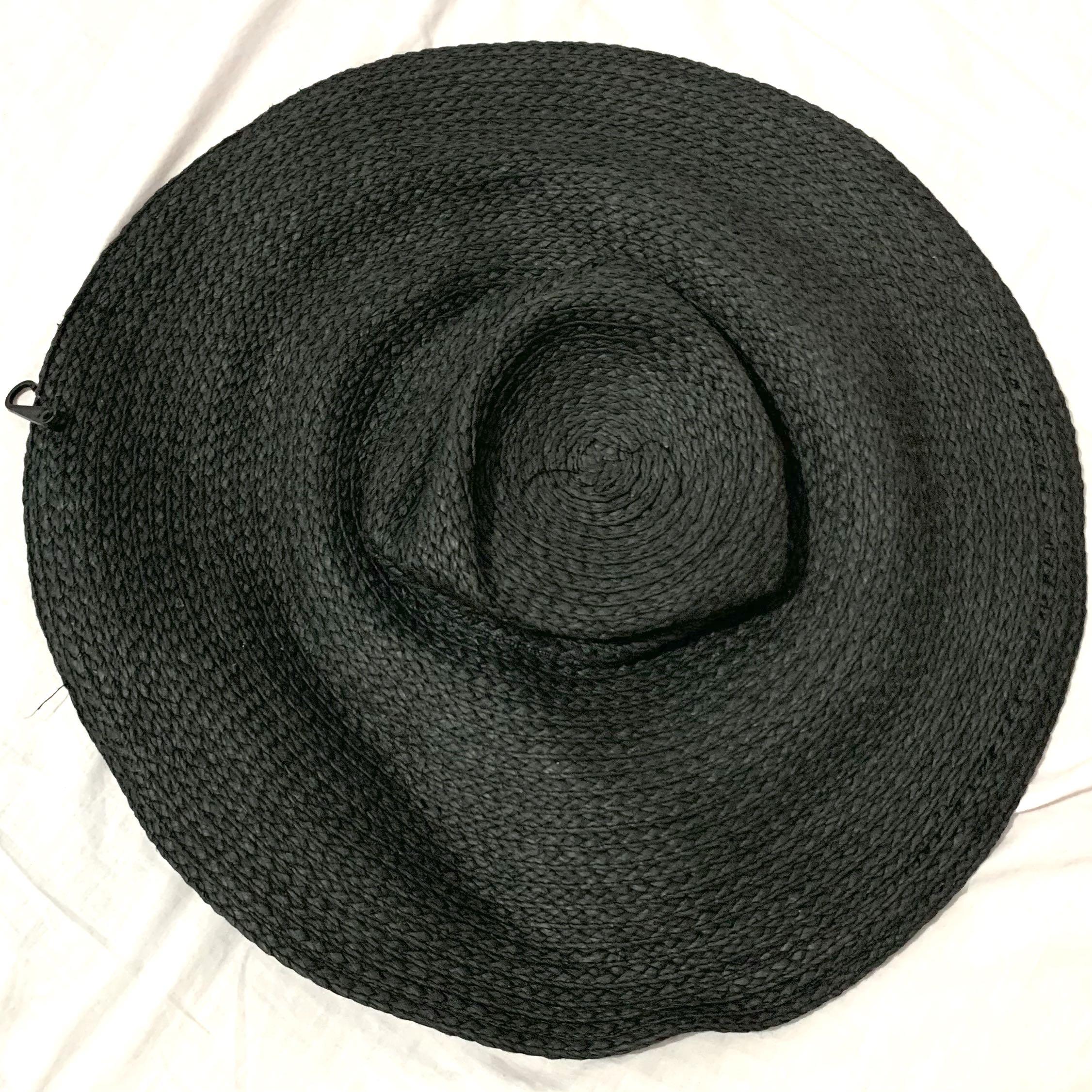 Zara Black Summer Hat, Fesyen Wanita 
